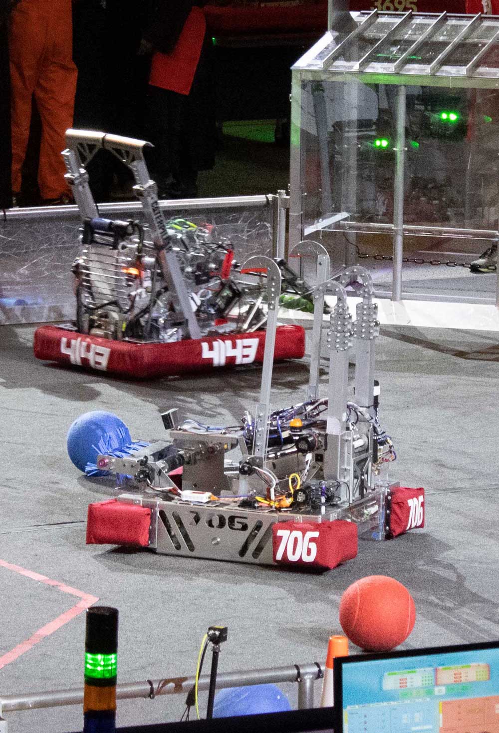 cyberhawks706 robot at the arena